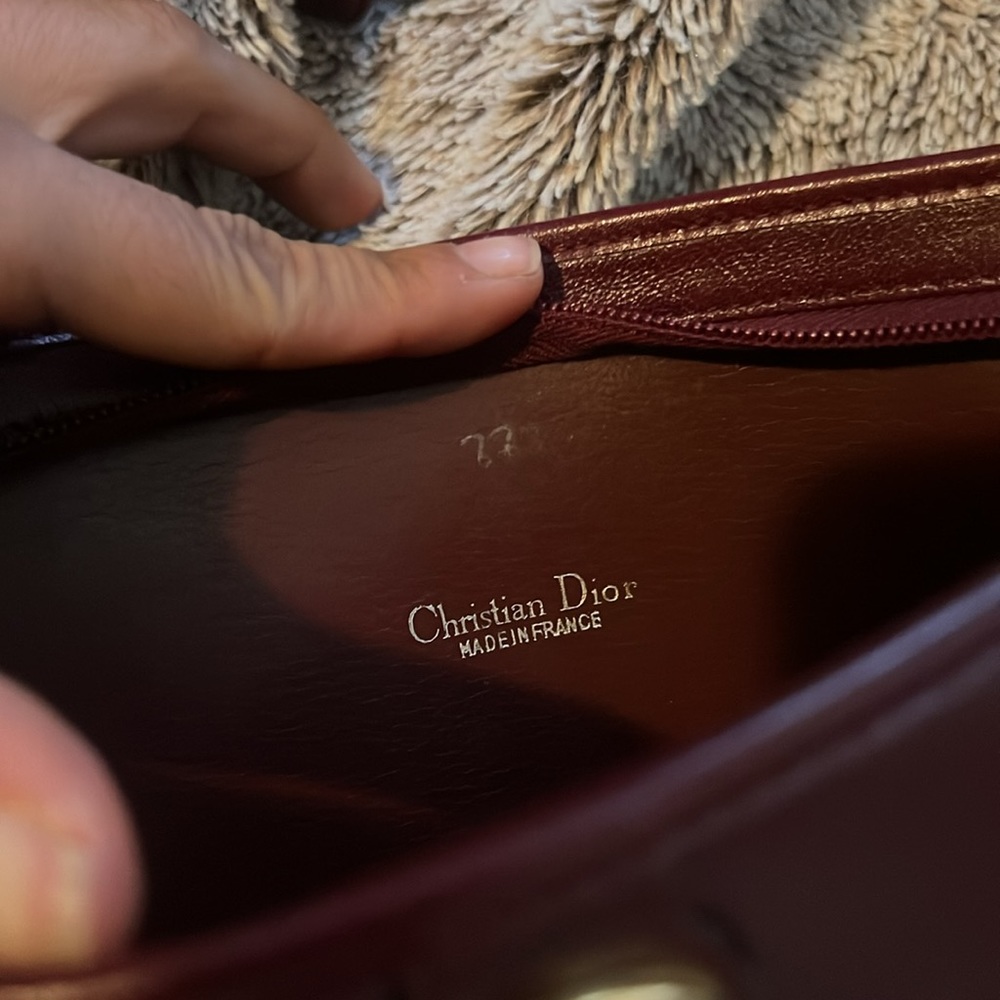 Dior vintage dark maroon cross body bag - Picture 7 of 13